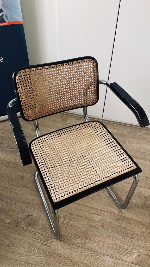 Thonet-style repro ±'80 buisstoel+ orginele Thonet barstools, Huis en Inrichting, Stoelen, Ophalen, Gebruikt, Design jaren 80