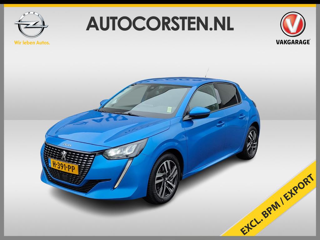 Peugeot 208 1.5HDi *Ex-BPM Export* 3D-Navi Ecc Apple Carplay, Auto's, Peugeot, Voorwielaandrijving, Blauw, Leder en Stof, 31 km/l