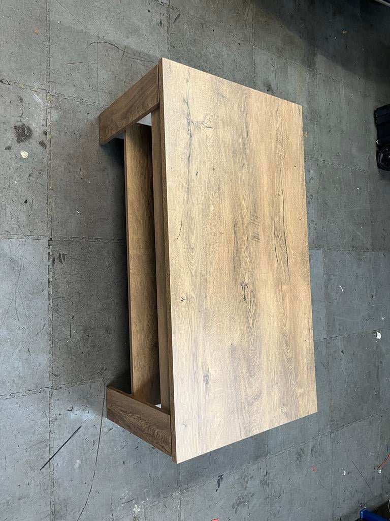 Houten eettafel met rechthoekig blad, Huis en Inrichting, Tafels | Eettafels, Gebruikt, 100 tot 150 cm, Vier personen, Rechthoekig
