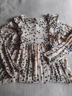 Schattige brocante blouse crème/zwart mt 146/152, Ophalen of Verzenden, Zo goed als nieuw, Meisje