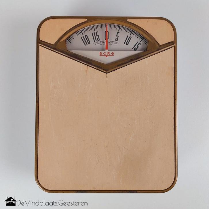 BORG vintage weegschaal - jaren 50 uit de V.S., Antiek en Kunst, Curiosa en Brocante, Ophalen of Verzenden