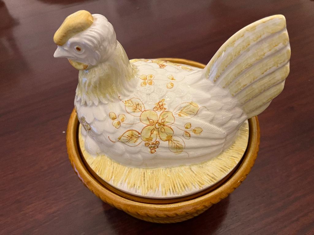 Vintage keramiek eierschaal, Verzenden, Gebruikt