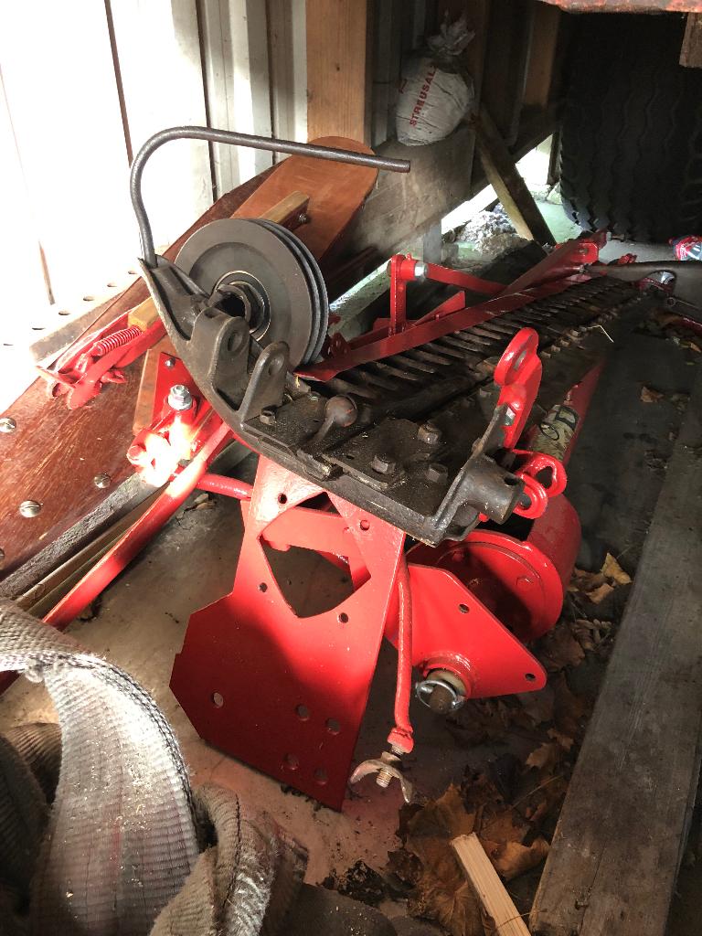 Schukken maaibalk, Ophalen