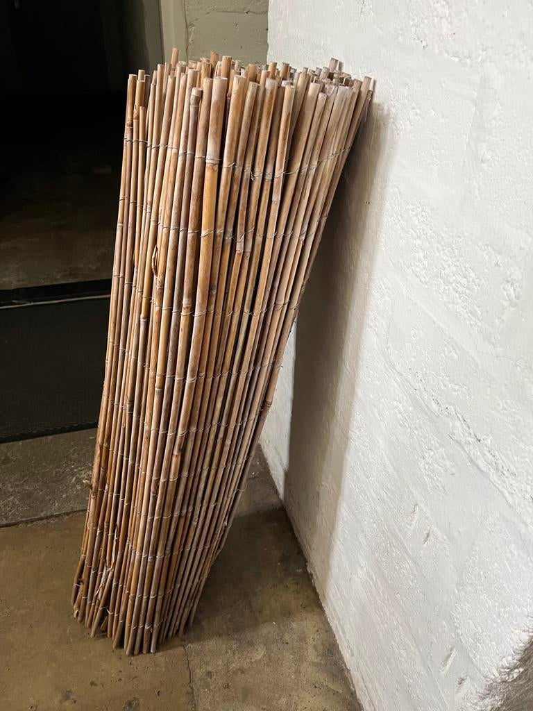 Bamboe rol 1x3 meter - Natuurlijke tuinafscheiding, Ophalen, Nieuw, Hout, 3 tot 6 meter