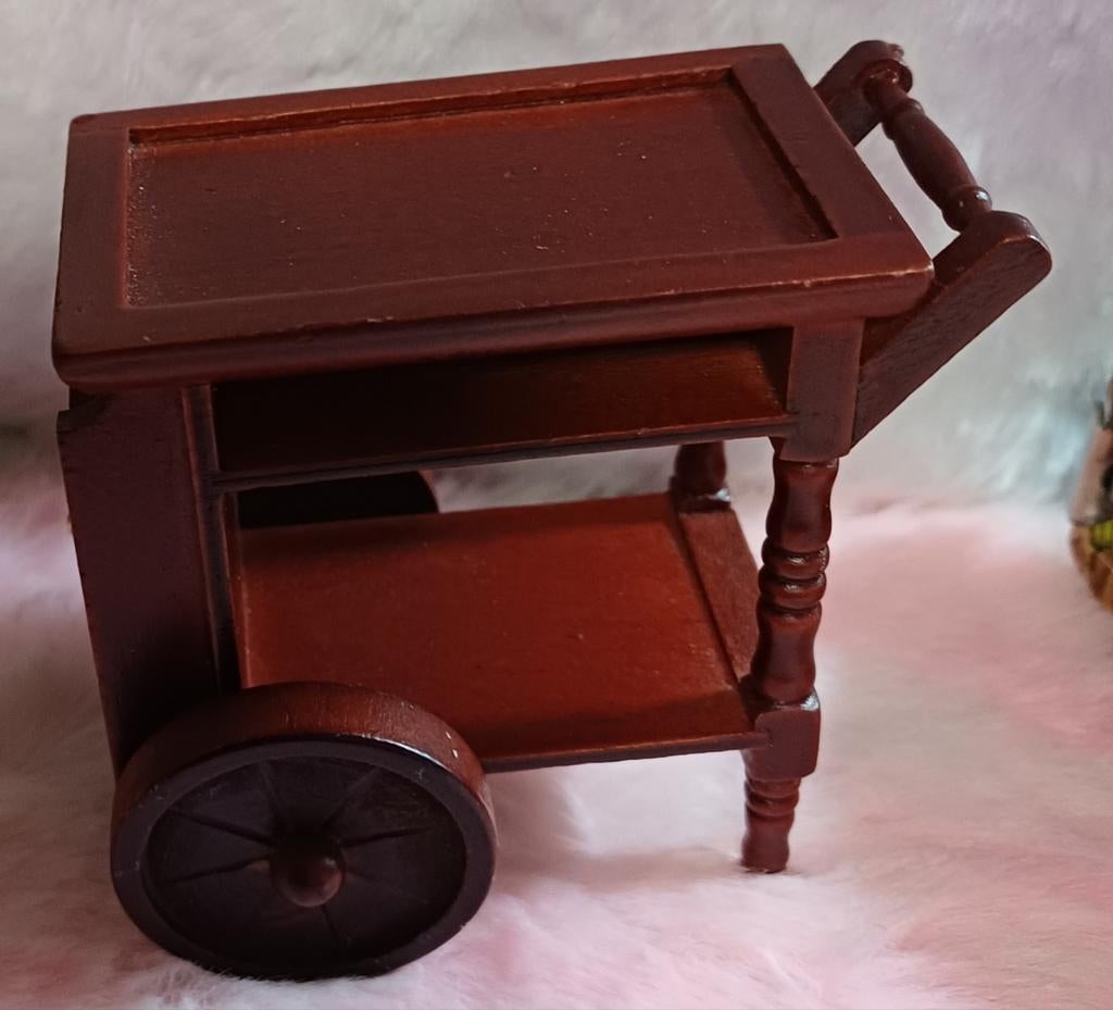 Poppenhuis mahonie meubel, Ophalen of Verzenden, Poppenhuis