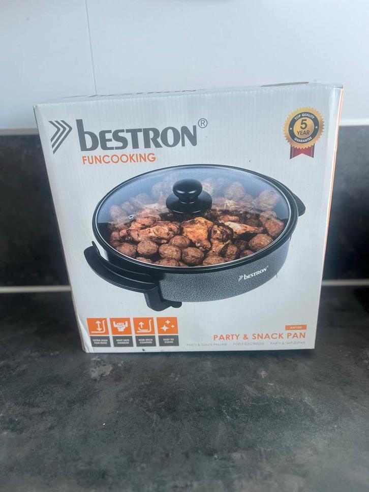 Bestron Elektrische Hapjes Pan - Nieuw in Verpakking, Witgoed en Apparatuur, Overige Witgoed en Apparatuur, Nieuw, Ophalen
