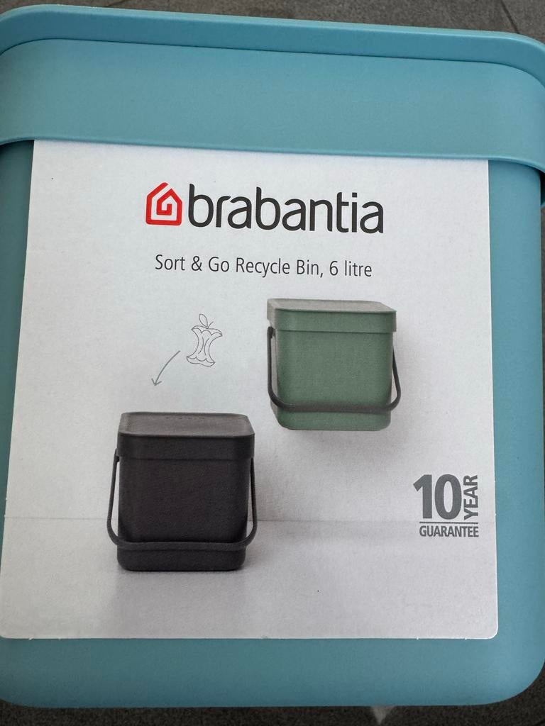 Brabantia Sort & Go Recycle Bin, 6 liter, Kunststof, Nieuw, Ophalen of Verzenden, Minder dan 10 liter