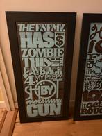 Graphic design: Vier ingelijste grafische prints, Ophalen, Minder dan 50 cm, 50 tot 75 cm, Print