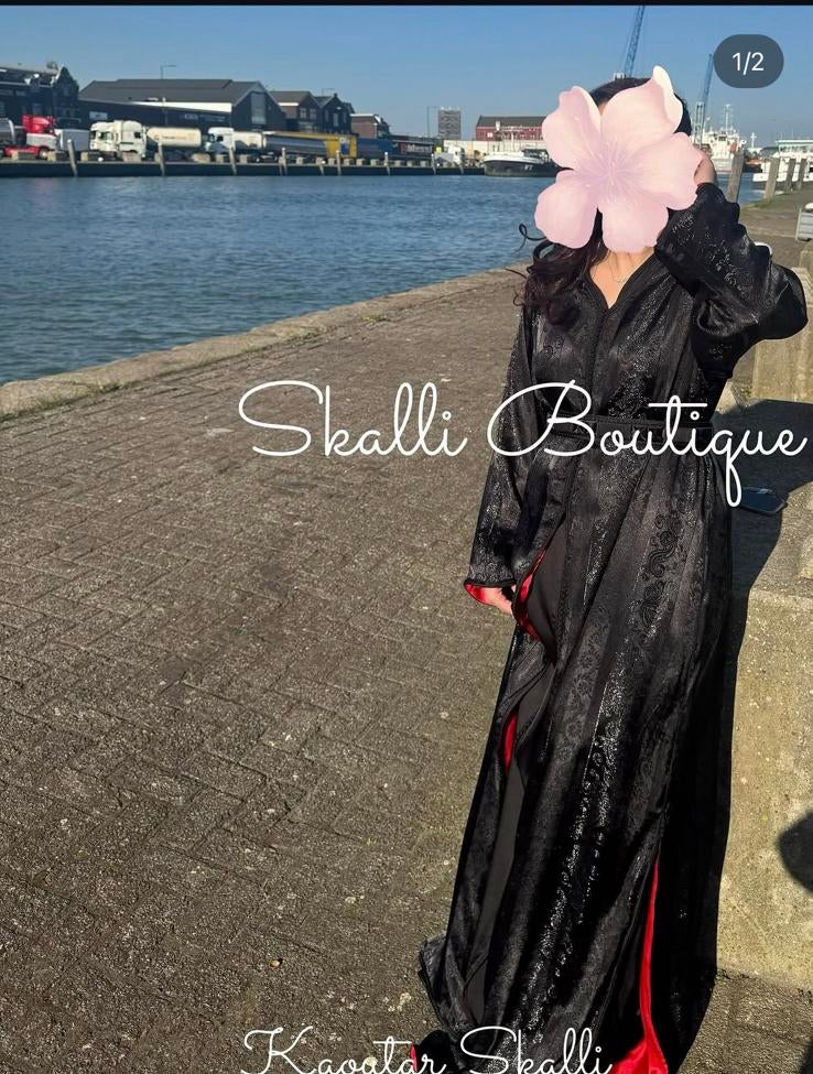 Takshita jawhara zwart rood, Overige typen, Maat 46/48 (XL) of groter, Ophalen of Verzenden, Zo goed als nieuw