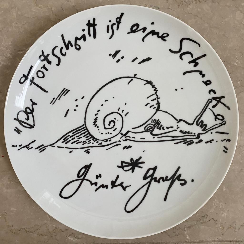 Rosenthal Günther Grass Der Fortschritt ist eine Schnecke n1, Ophalen of Verzenden