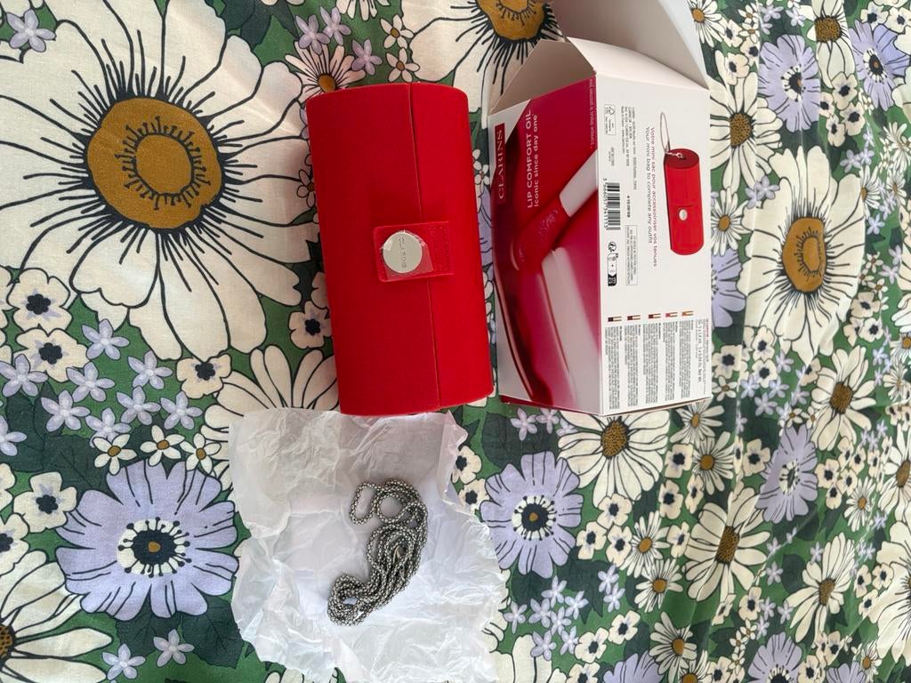 Clarins tas, Ophalen of Verzenden, Nieuw, Rood, Schoudertasje