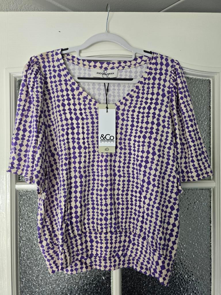 Nieuw &co woman andcowoman and cowoman M lila wit, Ophalen of Verzenden, Nieuw, Wit
