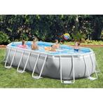 Intex Prism Frame zwembad ovaal 500x274x122 cm compleet, 120 cm of meer, Gebruikt, 200 tot 300 cm, Ophalen of Verzenden