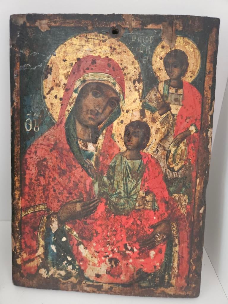 17e eeuws ikoon te koop, Antiek en Kunst, Antiek | Religie, Verzenden