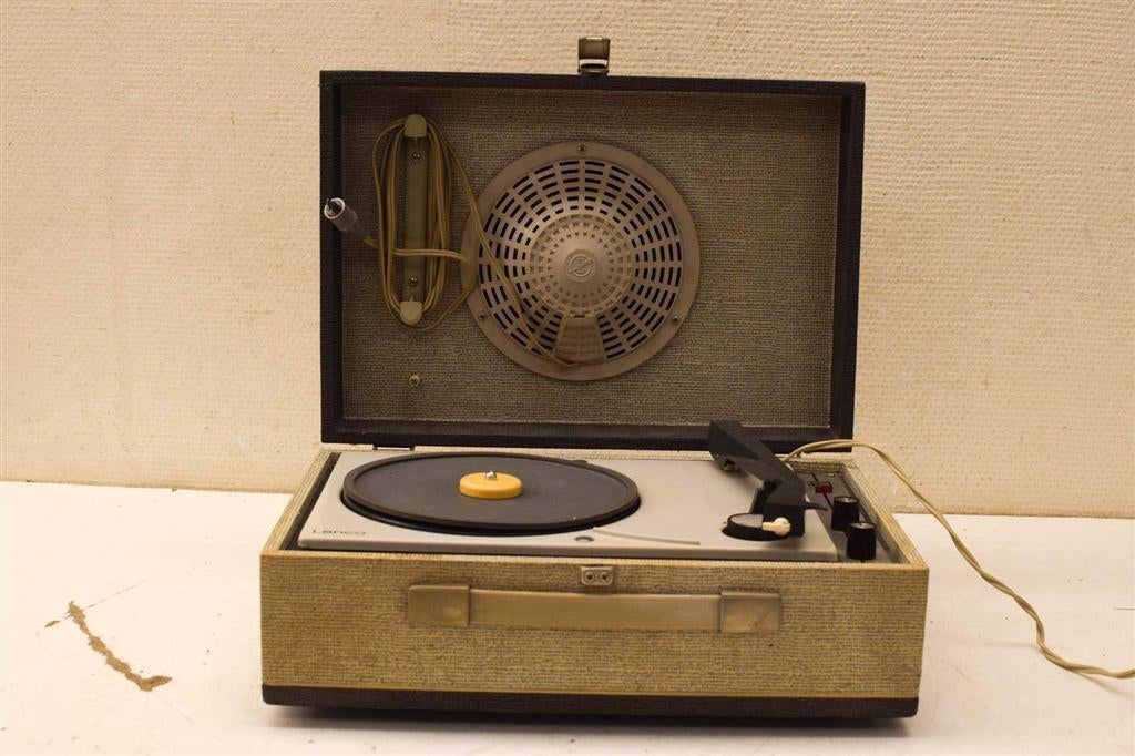 Vintage Lenco platenspeler in koffer 46827, Ophalen of Verzenden, Gebruikt, Thorens