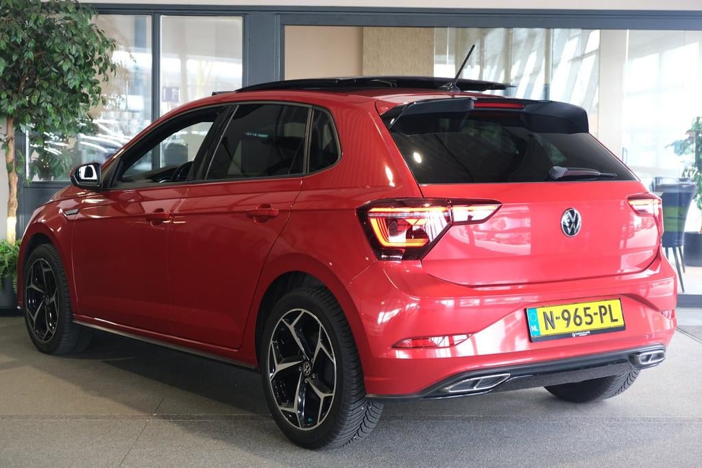Volkswagen Polo 1.0 TSI R-Line 95PK Pano Navi Led Virtual Ac, Auto's, USB, Gebruikt, 1072 kg, Alcantara