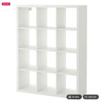 ikea KALLAX Shelving unit, white, 112x147 cm, Huis en Inrichting, Kasten | Stellingkasten, Ophalen of Verzenden, Gebruikt