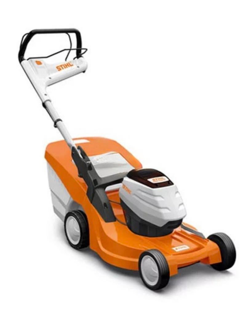 Stihl grasmaaier, Ophalen, Gebruikt, Accu-grasmaaier
