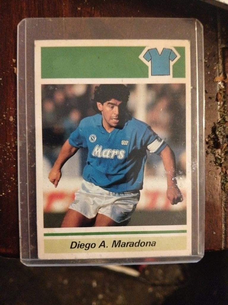 Diego maradonna. 1989, Hobby en Vrije tijd, Stickers en Plaatjes, Ophalen of Verzenden, Zo goed als nieuw, Plaatje