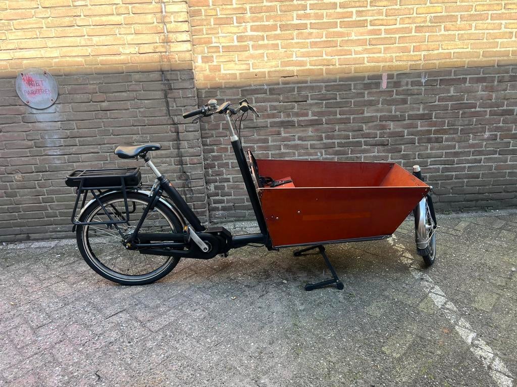 Bakfiets nl Cargo Bike Lang Shimano, 4 kinderen of meer, Gebruikt, Huif, Trommelrem