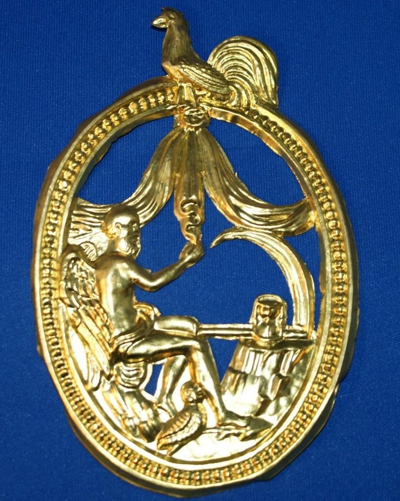 Schuifstuk vaas of vadertje tijd voor Friese klok, kantoor, Ophalen of Verzenden