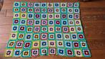 Granny square handgehaakte deken mooie staat katoen en ander, Ophalen of Verzenden, Zo goed als nieuw