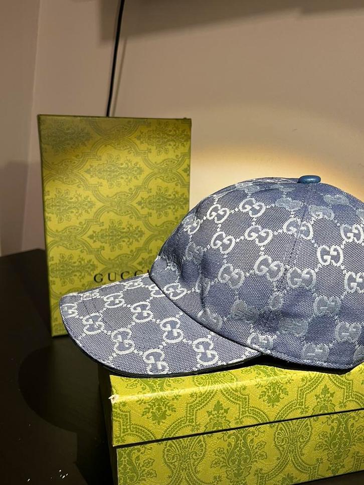 Gucci Pet Dubai Blauw !!NIEUW!!, Kleding | Heren, Hoeden en Petten, Ophalen of Verzenden