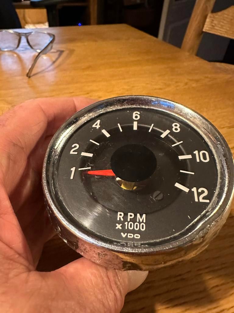 VDO toerenteller 24000 per, Fietsen en Brommers, Brommeronderdelen | Oldtimers, Overige merken, Overige typen, Ophalen of Verzenden
