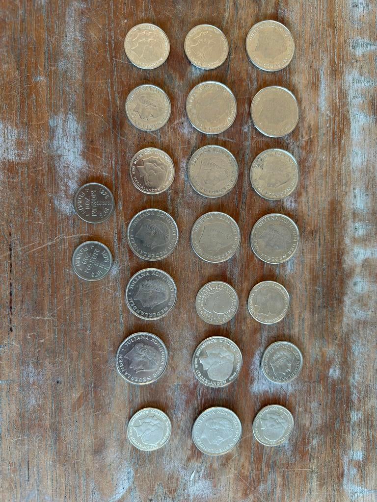 Verzameling Nederlandse Guldens Koningin Juliana, Postzegels en Munten, Munten | Nederland, Koningin Juliana, Zilver, Overige waardes