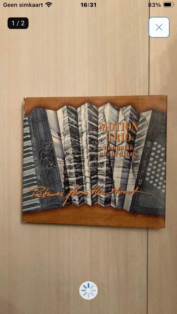 Motion Trio - pictures from the streets (jazz 6 continenten), Cd's en Dvd's, Ophalen of Verzenden, 1980 tot heden, Zo goed als nieuw
