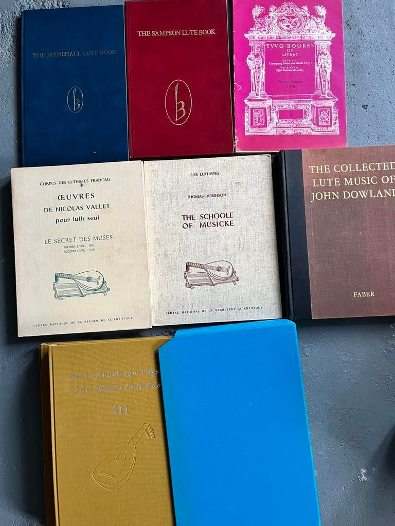 complete verzameling bladmuziek renaissance luit lute luth, Muziek en Instrumenten, Bladmuziek, Ophalen of Verzenden, Zo goed als nieuw