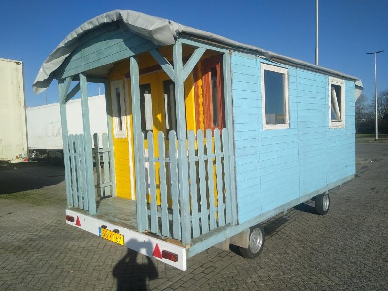 Pipowagen (5x2.5m) op snelverkeer onderstel!, Ophalen, Gebruikt, Overige typen