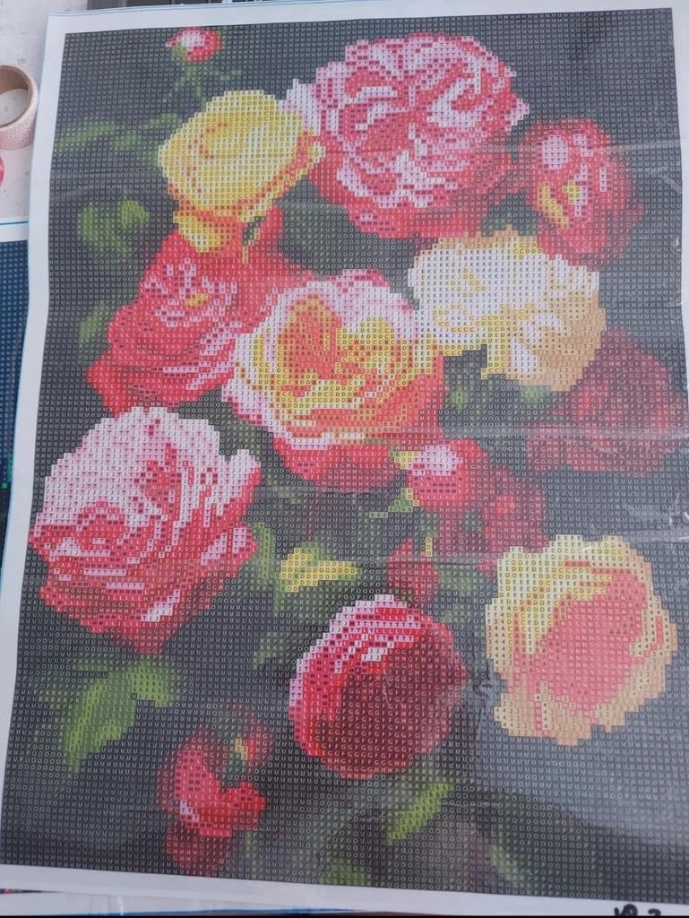 Diamond painting bloemen, Hobby en Vrije tijd, Ophalen of Verzenden, Nieuw