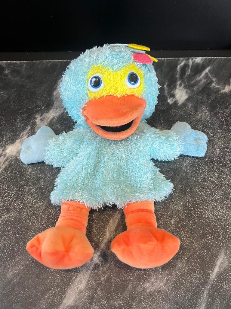 Handpop Sesamstraat Pino 30 cm, Ophalen of Verzenden, Zo goed als nieuw, Overige typen