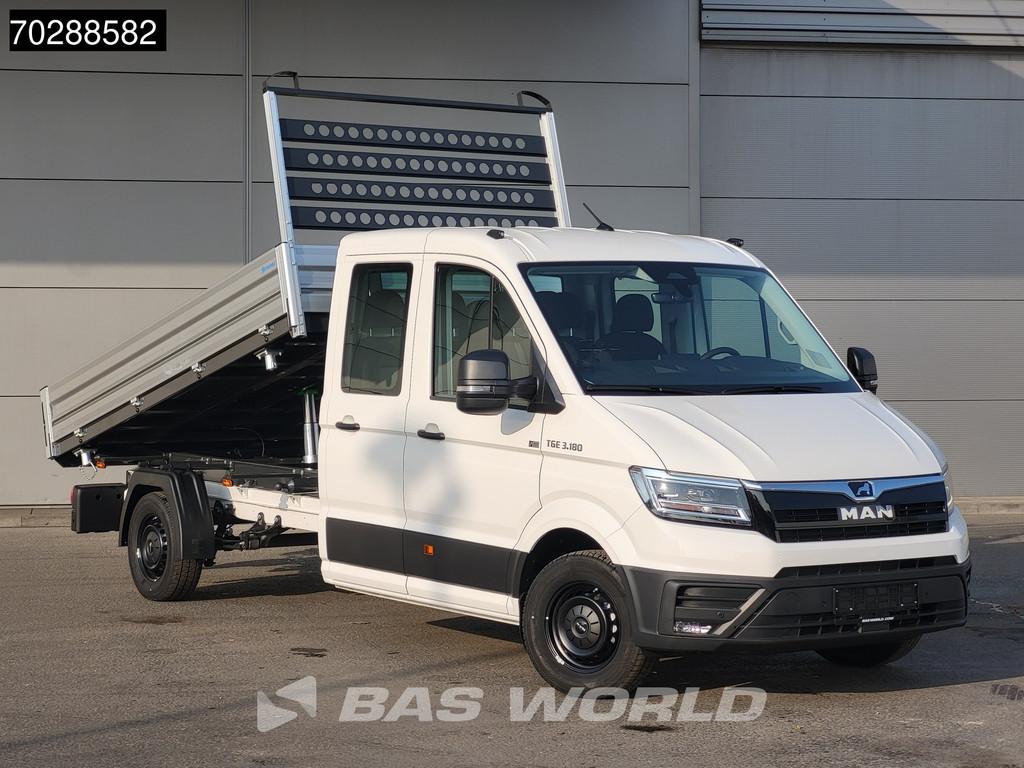 MAN TGE 3.180 Driezijdige Kipper Automaat Dubbel Cabine 2025, Auto's, Bestelauto's, Automaat, Stof, Euro 6, 4 cilinders