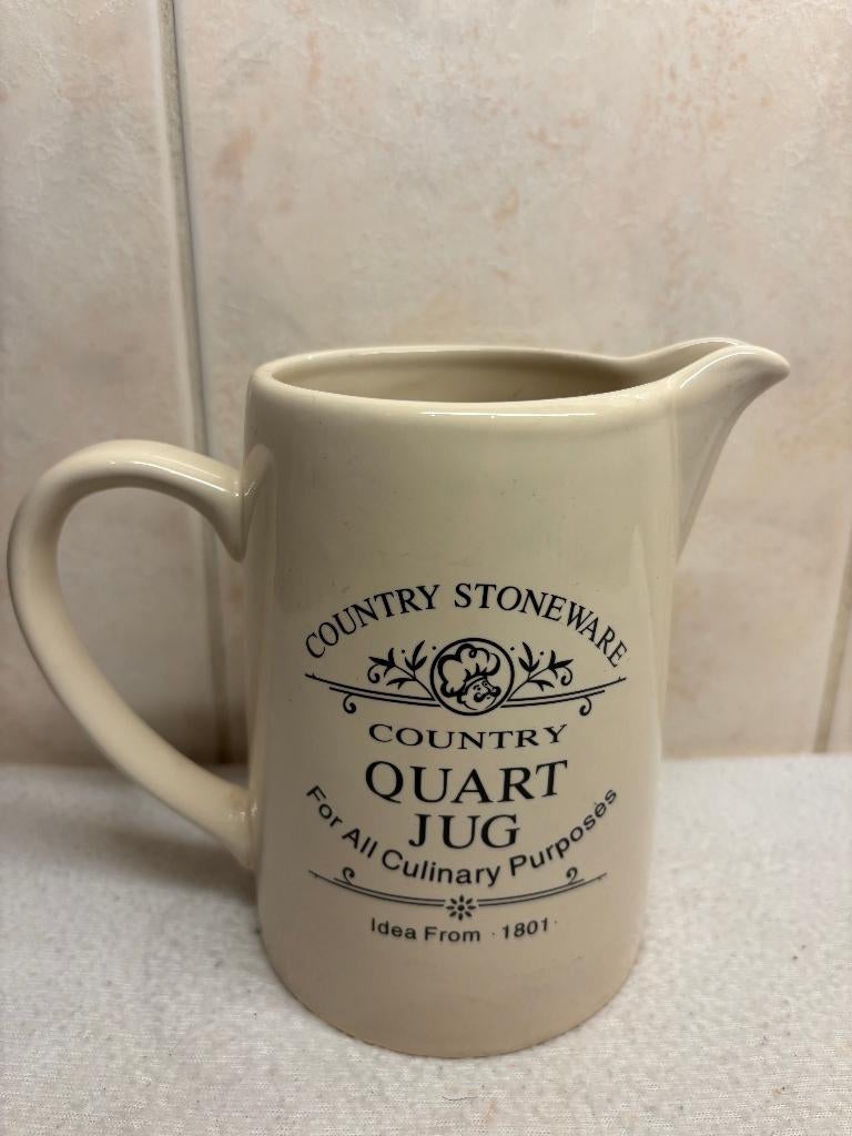 Schenk Kan (Quart Jug) Country Stoneware, Ophalen of Verzenden