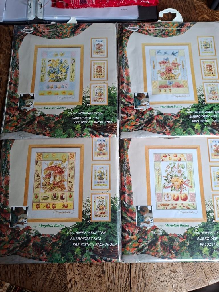 Marjolein Bastin Lanarte 4 jaargetijden borduurpakketten, Ophalen of Verzenden