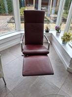 Bordeaux Rode Stoel van Hoge Kwaliteit, Huis en Inrichting, Stoelen, Ophalen, Gebruikt, Leer, Rood