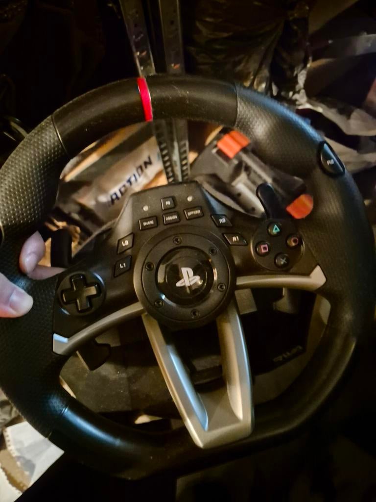 Hori Racing Wheel Apex voor PS4/PS5 met pedalen, Ophalen of Verzenden, Gebruikt, Stuur of Pedalen, PlayStation 4