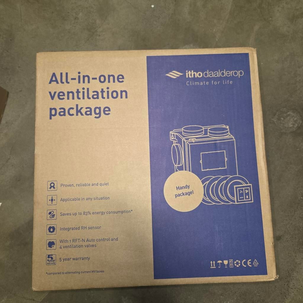 Itho Daalderop CVE-S PAK Alles-in-één Ventilatiepakket, Ophalen of Verzenden