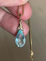 Double vintageketting met art-decohanger, Ophalen of Verzenden, Zo goed als nieuw, Goud, Overige materialen