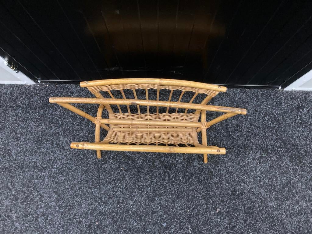 Rotan lectuur of LP bak, Ophalen of Verzenden, Gebruikt