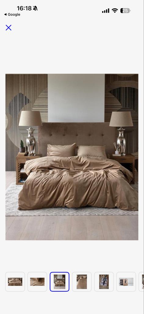 Riviera Maison Estate Dekbedovertrek 240x220, Ophalen of Verzenden, Zo goed als nieuw, Beige, Dekbedovertrek