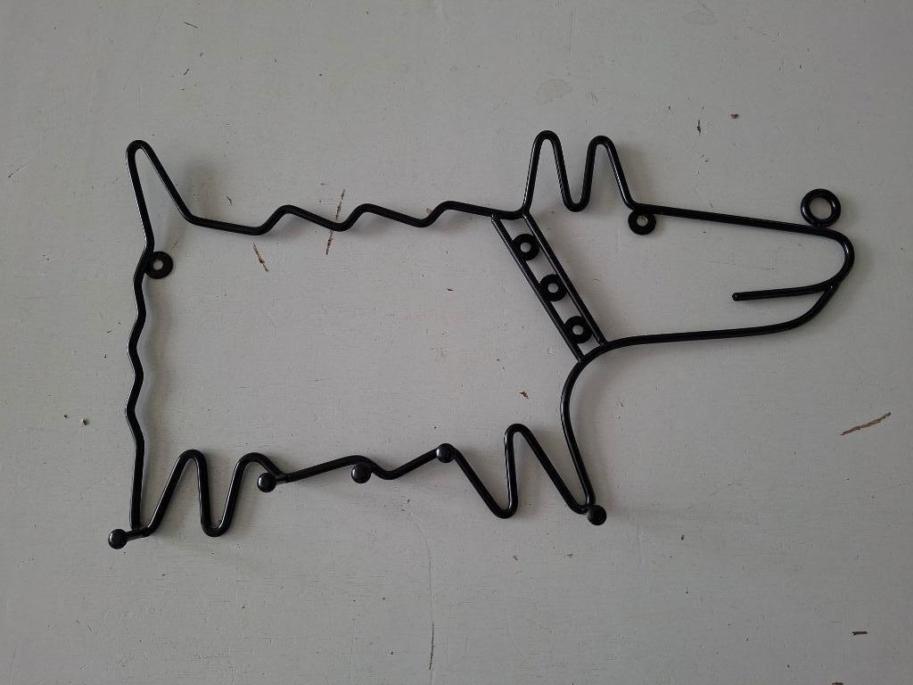 vintage Ikea design Fran kapstok hondje jaren 90 pop art, Huis en Inrichting, Wandkapstok, Ophalen of Verzenden, Zo goed als nieuw