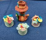 Vintage kuiken en bloemenmandjes, Ophalen of Verzenden, Gebruikt