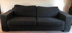 Zwart bankstel - Nog in goede staat, Gebruikt, 75 tot 100 cm, Ophalen of Verzenden, Rechte bank