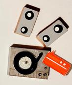 Vintage poppenhuis platenspeler radio Barbie retro, Ophalen of Verzenden, Gebruikt, Poppenhuis