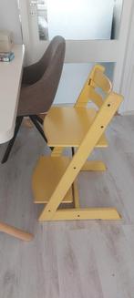 Stokke Tripp Trapp kinderstoel geel, Ophalen of Verzenden, Gebruikt, Meegroeistoel