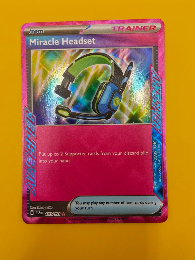 Miracle Headset Ace Spec - Surging Sparks, Verzenden, Zo goed als nieuw