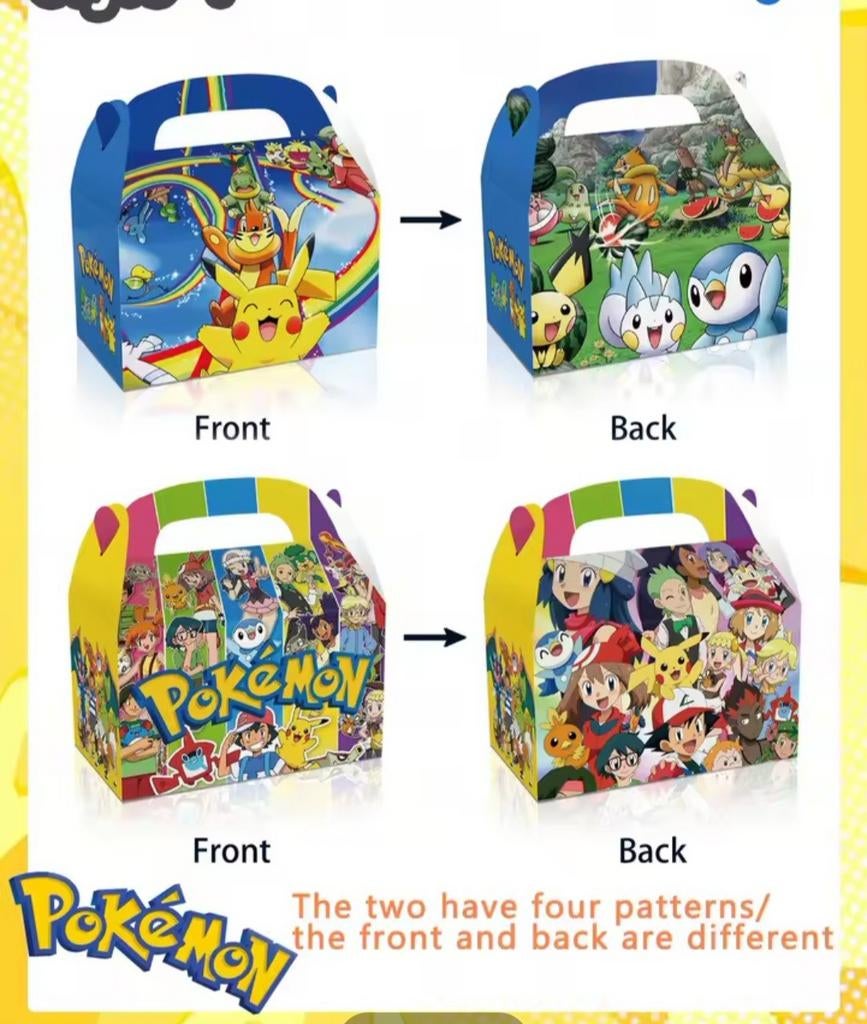 Per stuk Pokémon Traktatiedoosjes - Feestartikelen, Ophalen, Nieuw, Jongen of Meisje